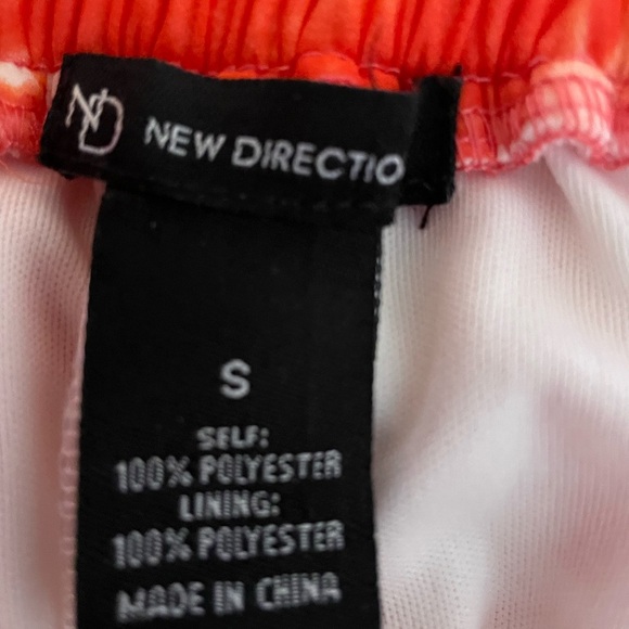 New Directions Orange/White Tie-Dye Skirt - Picture 2 of 6